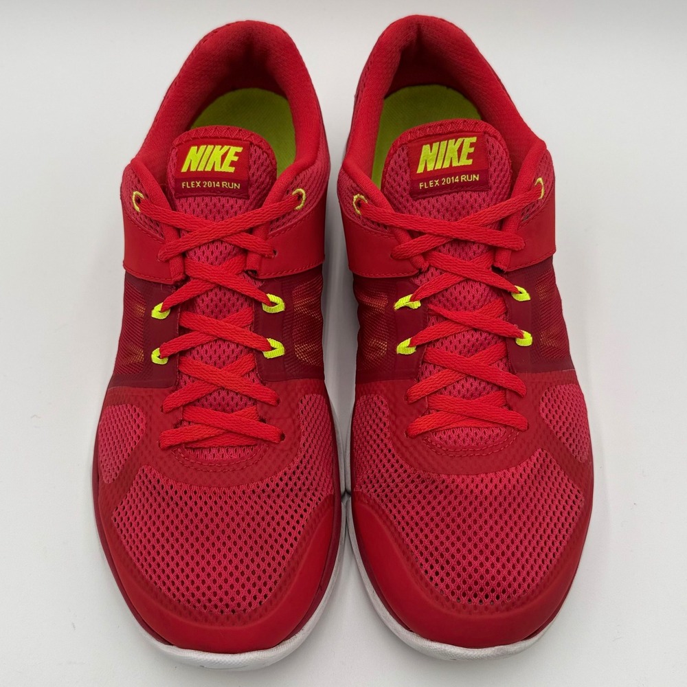 Nike Flex 2014 Run Athletic Sneaker Shoes Mens 10.5 Red Running 642800-602 Gym